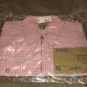 NWT Committed Pink Plaid Shacket